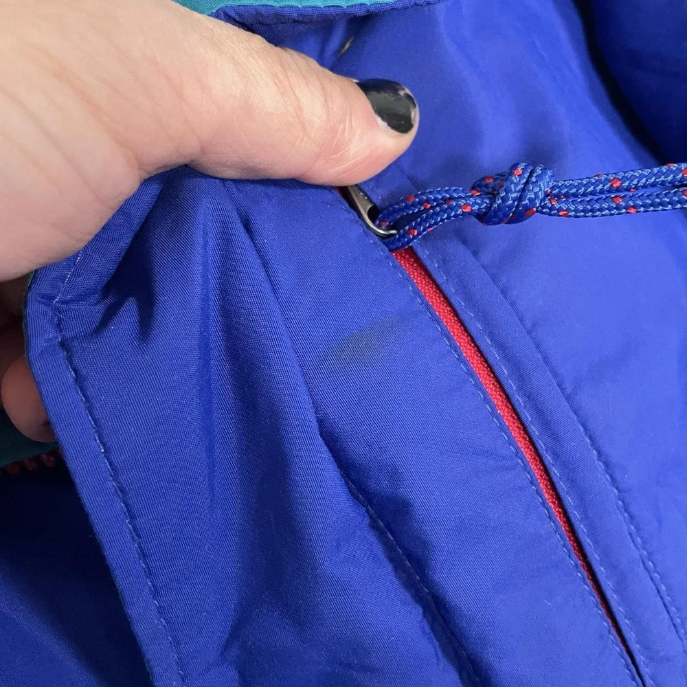 Vintage The North Face Jacket Mens Medium Blue Down Puffer Made USA Ski Outdoor